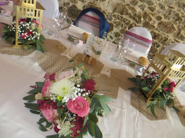 Table des mariés